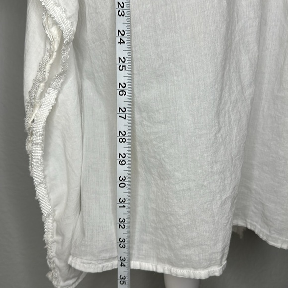 Swimsuit Coverup White Embroidered L/XL - Picture 9 of 11